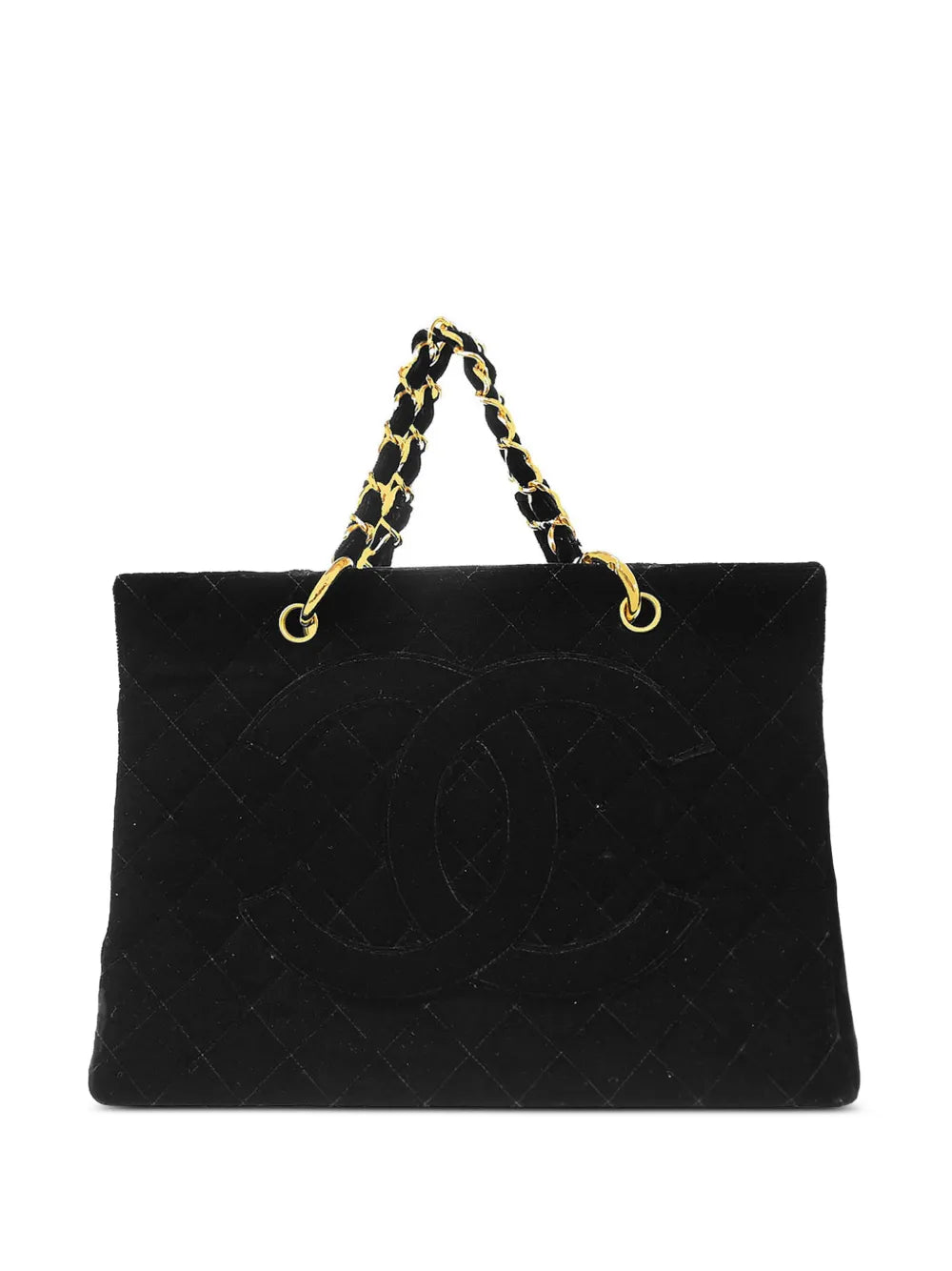 Pre-OwnedCHANEL Pre-Owned1995 CC diamond-quilted tote bag