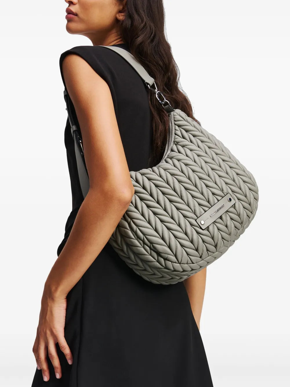Karl LagerfeldK/weave quilted shoulder bag