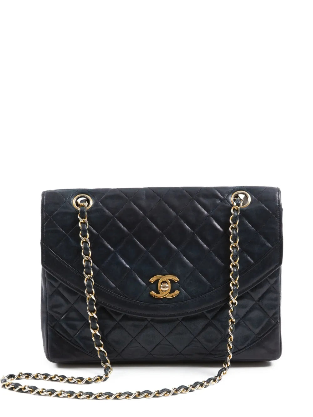 Pre-OwnedCHANEL Pre-Owned1980s double flap shoulder bag