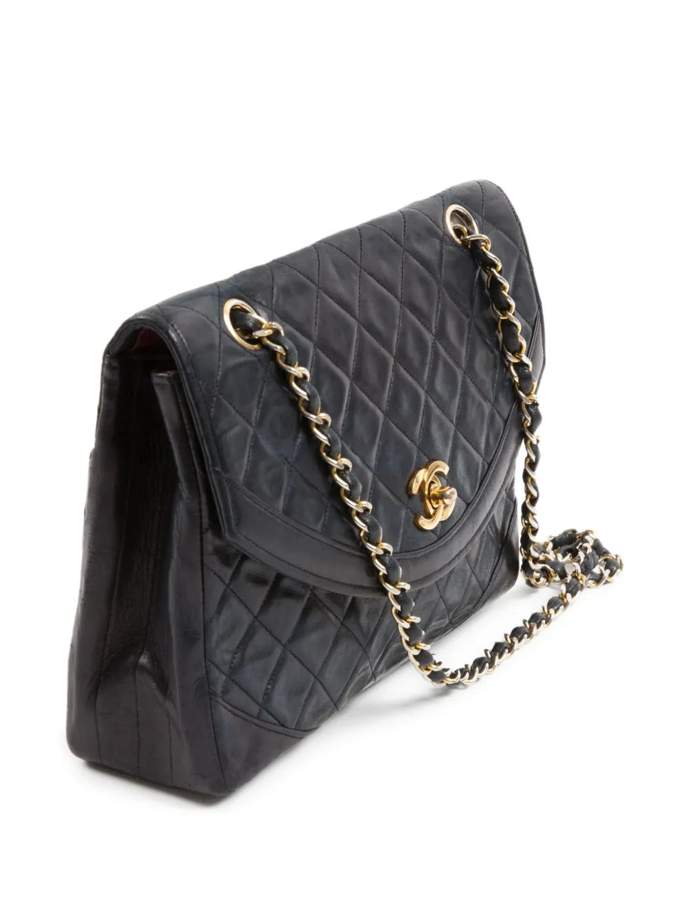 Pre-OwnedCHANEL Pre-Owned1980s double flap shoulder bag