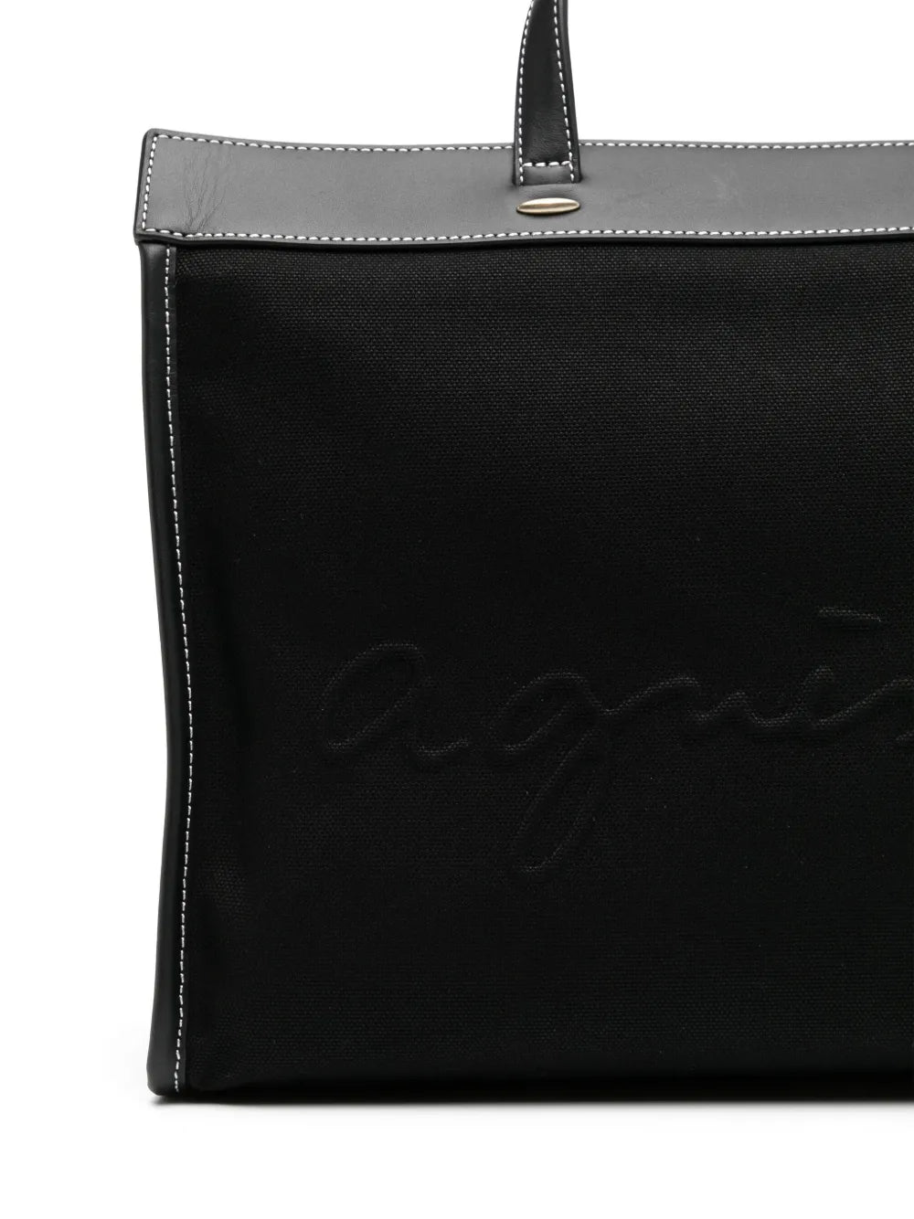 agnès b. canvas 2-way tote bag