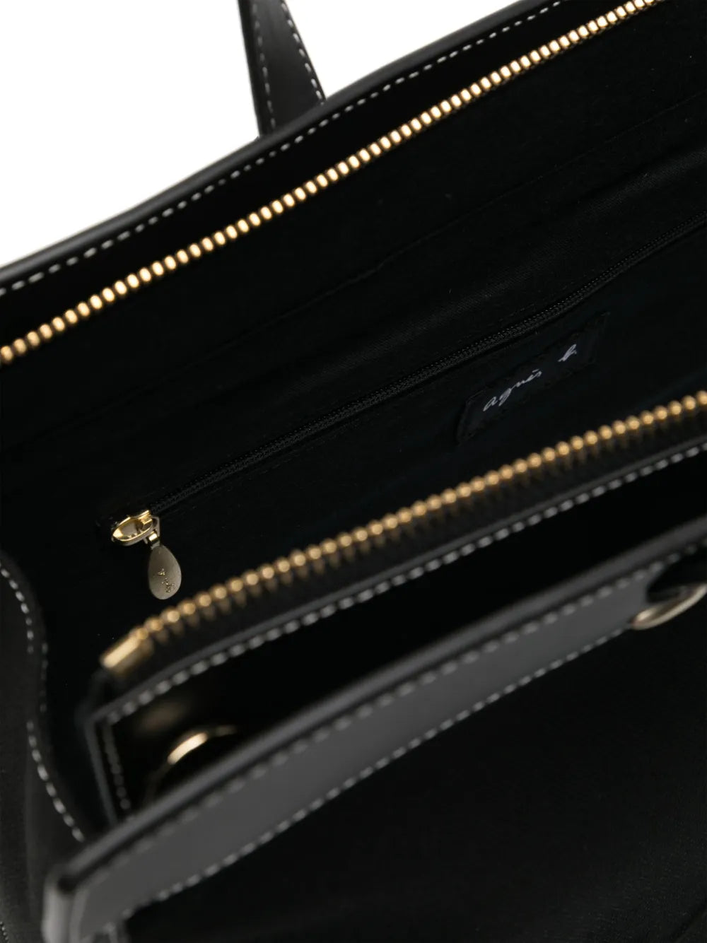 agnès b. canvas 2-way tote bag
