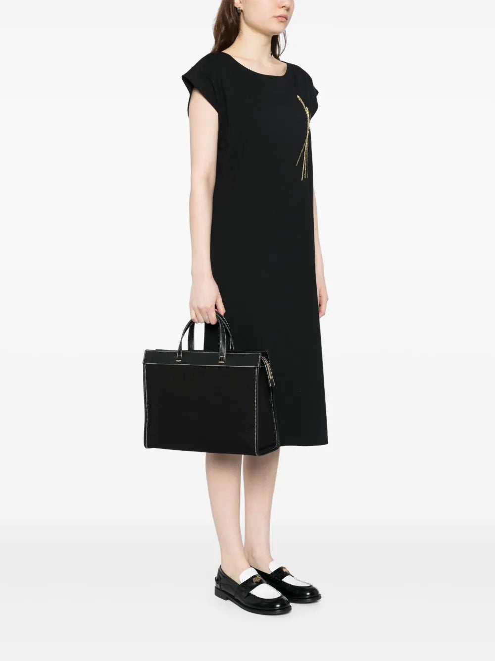 agnès b. canvas 2-way tote bag