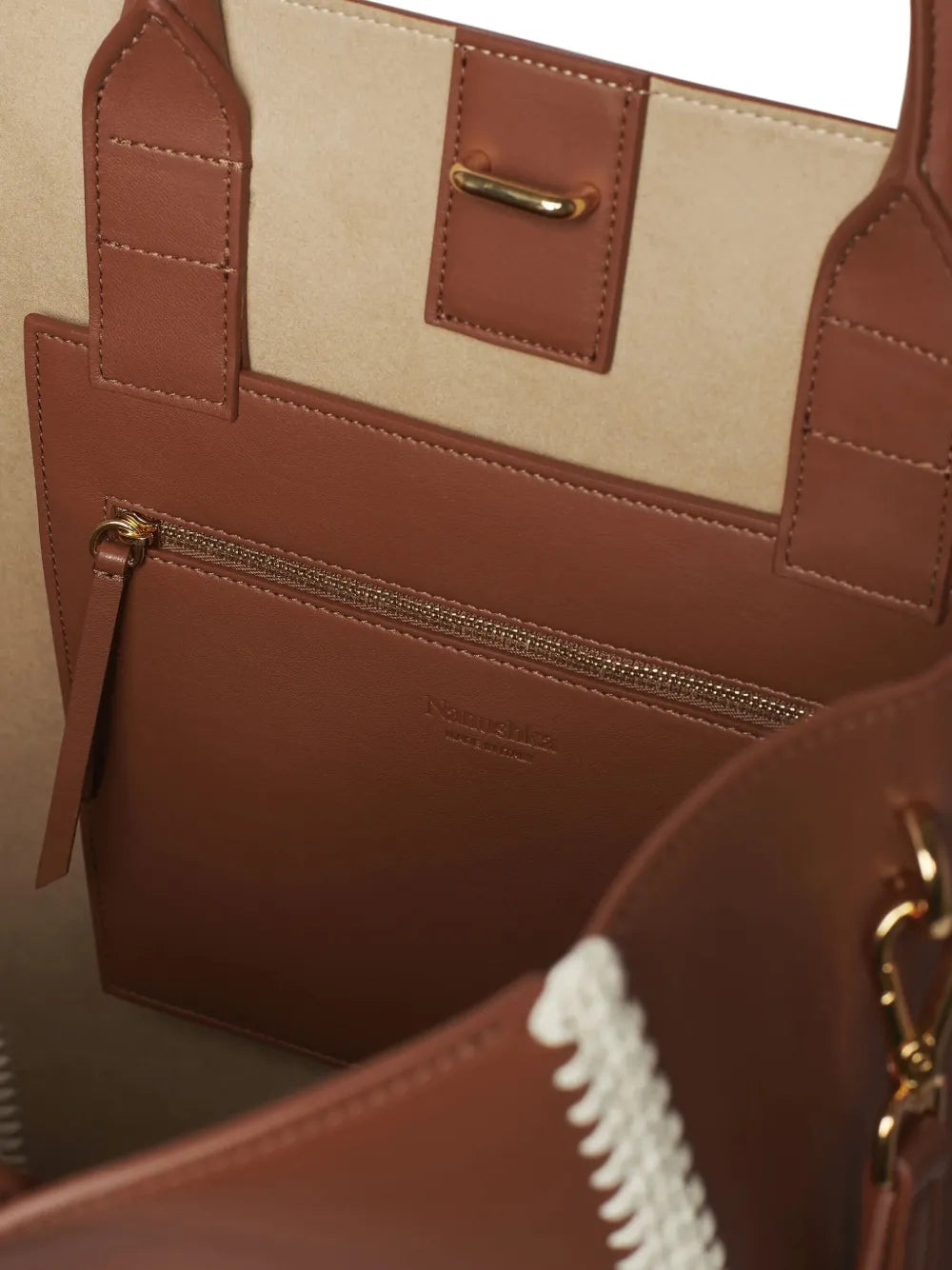 NanushkaThe Compass crochet-detail tote bag