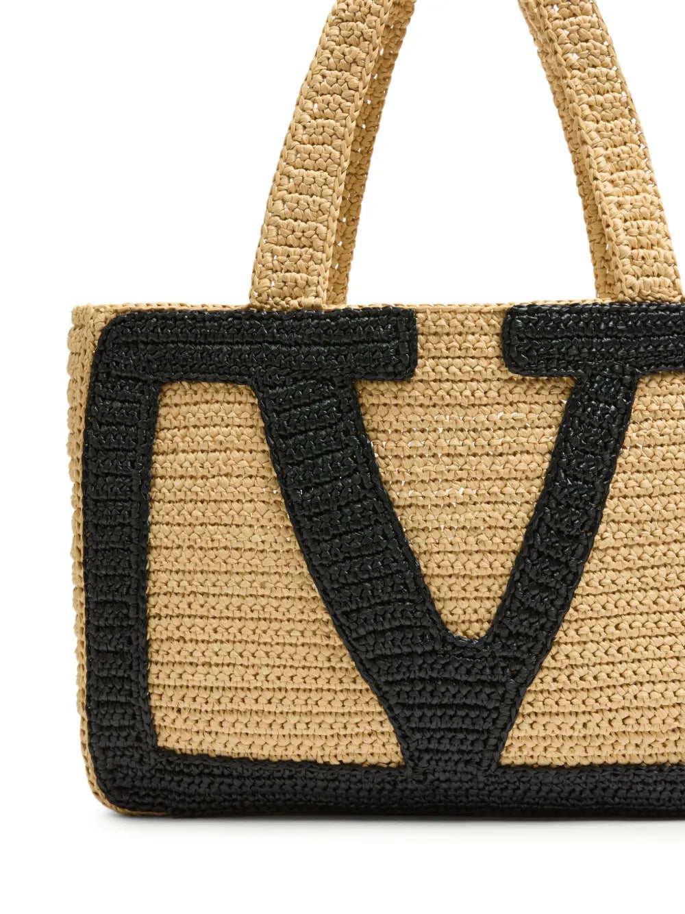 New SeasonValentino Garavanilarge Viva Superstar raffia tote bag