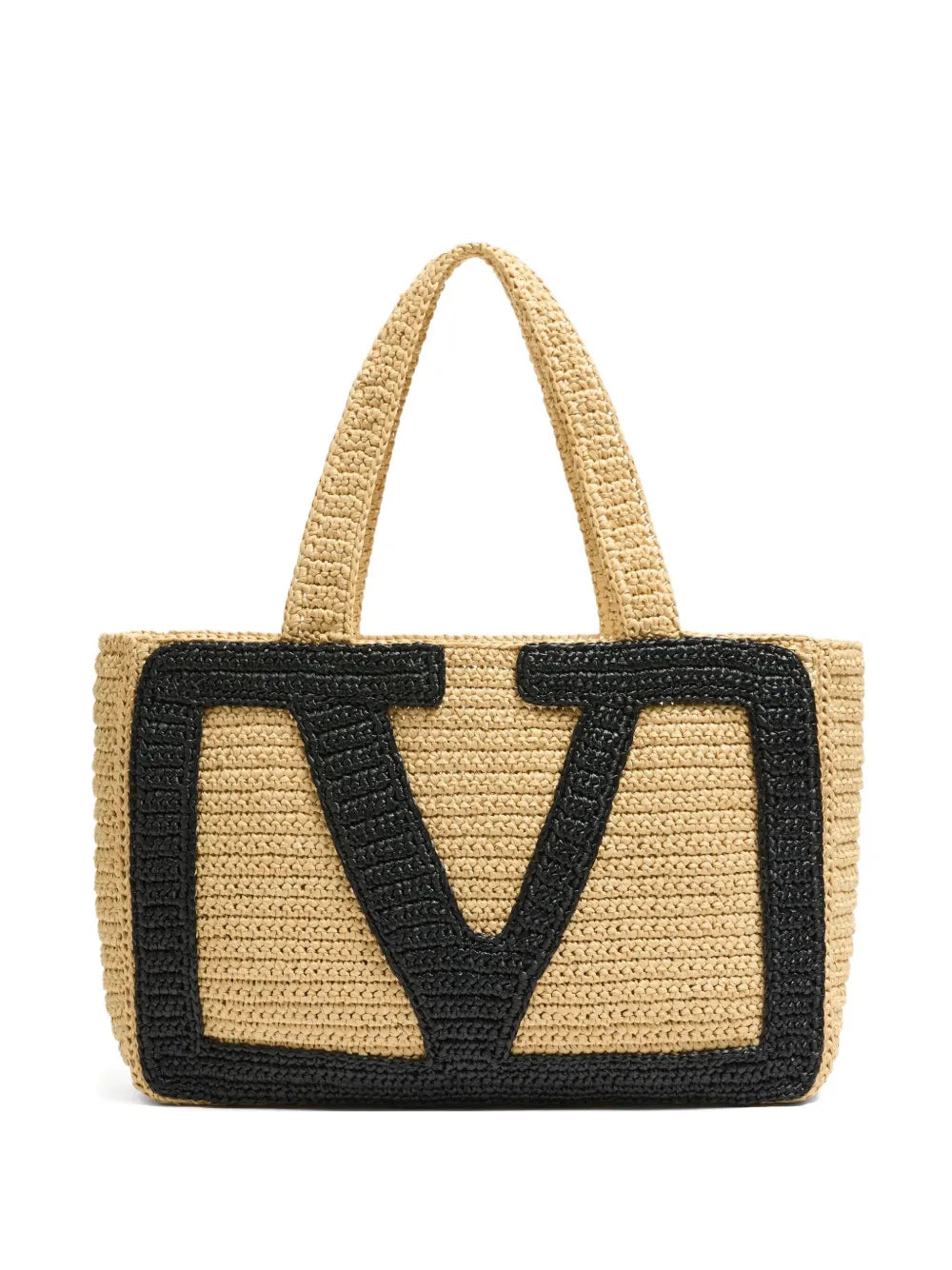 New SeasonValentino Garavanilarge Viva Superstar raffia tote bag