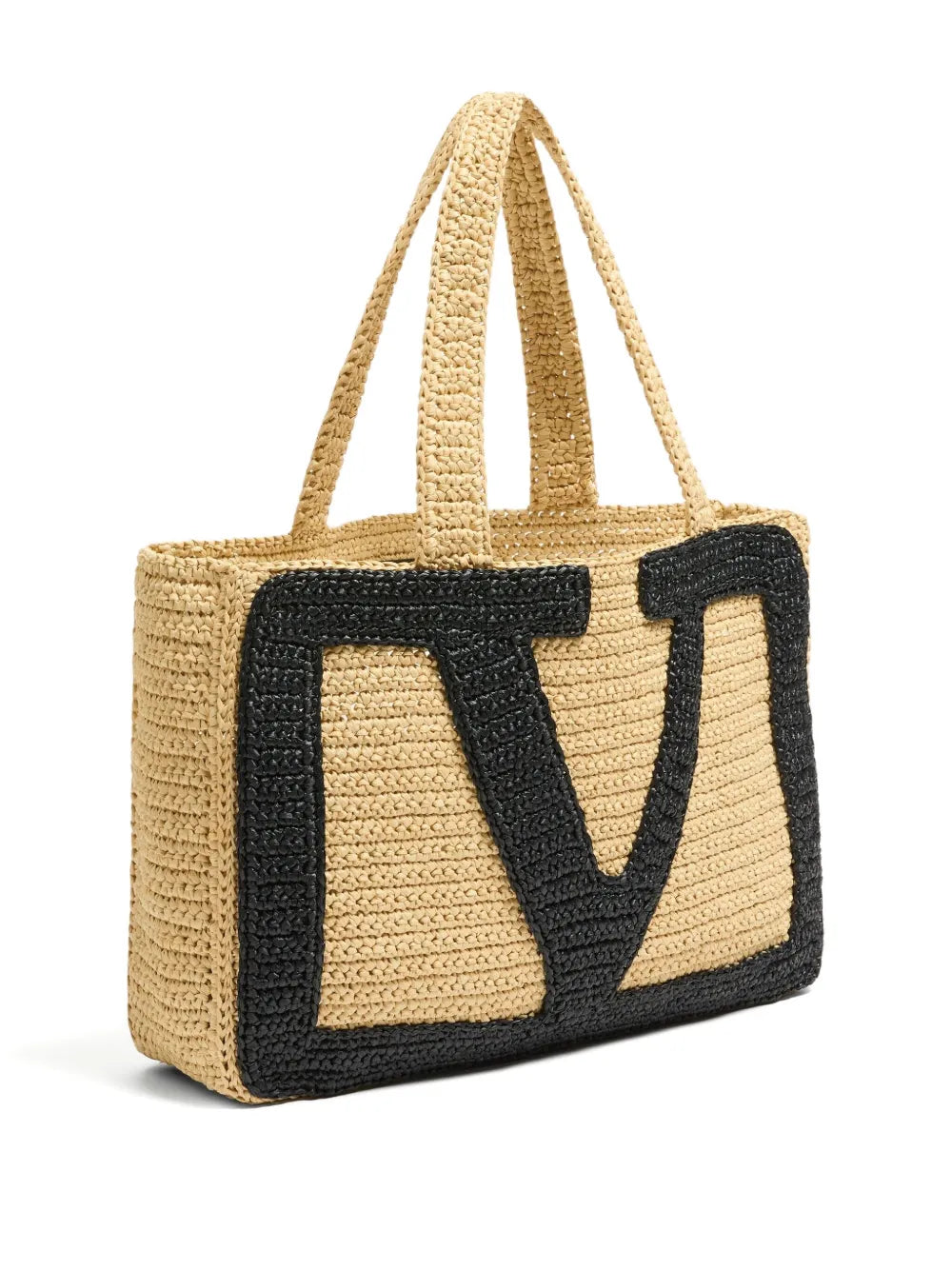 New SeasonValentino Garavanilarge Viva Superstar raffia tote bag