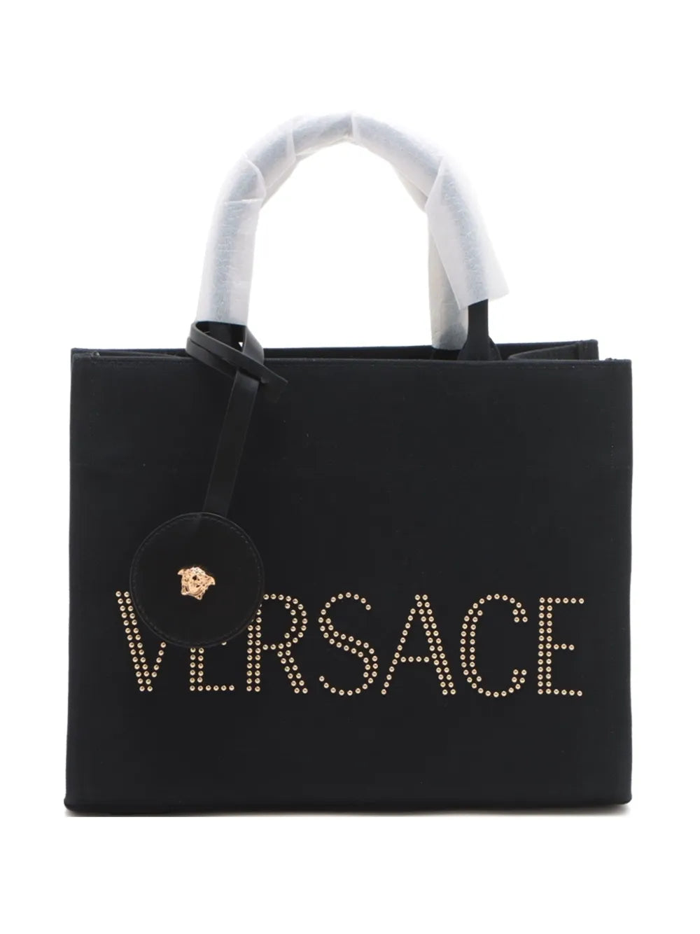 Pre-OwnedVersace Pre-Owned2020-2024 logo canvas tote bag