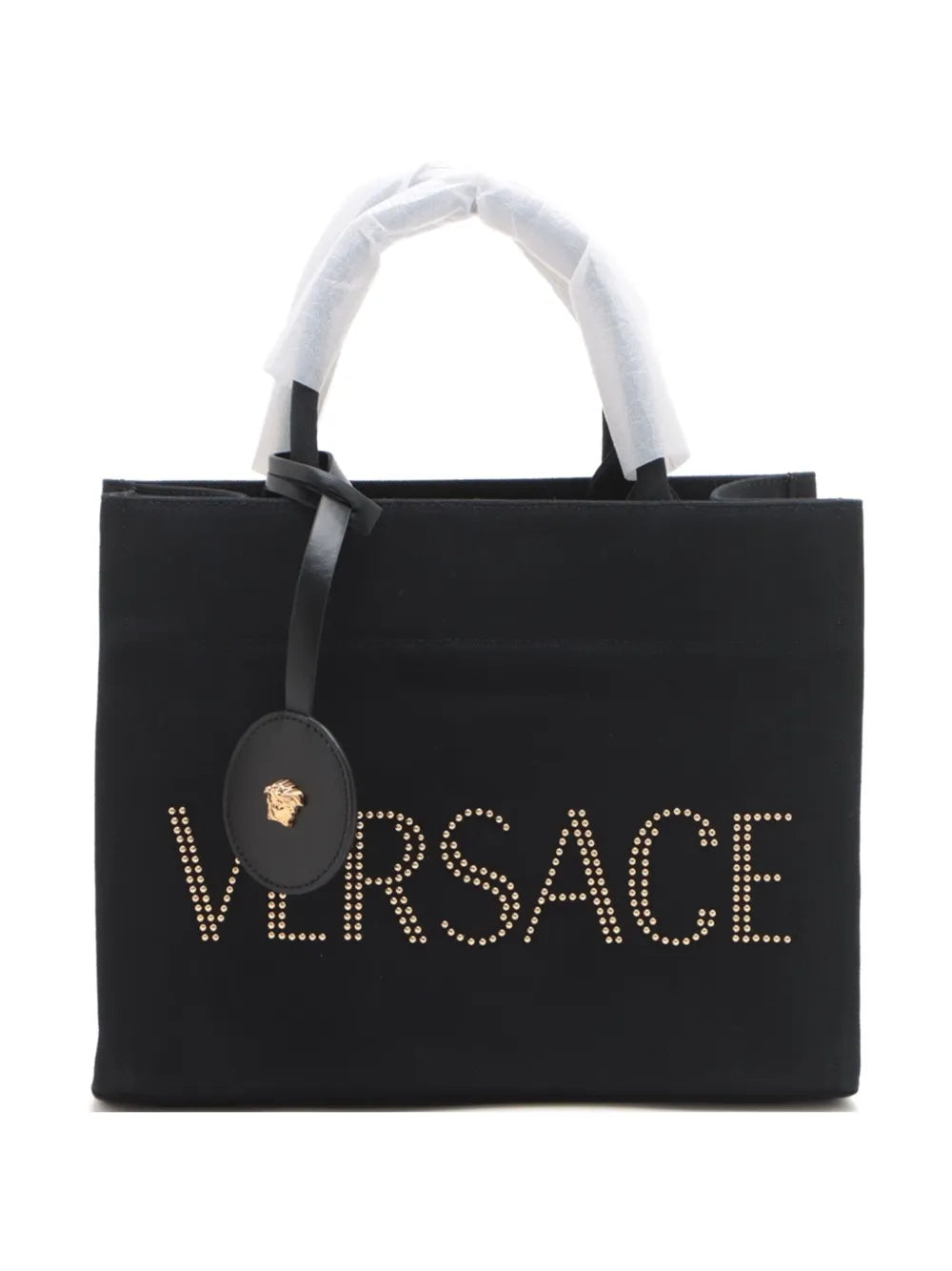 Pre-OwnedVersace Pre-Owned2020-2024 logo canvas tote bag