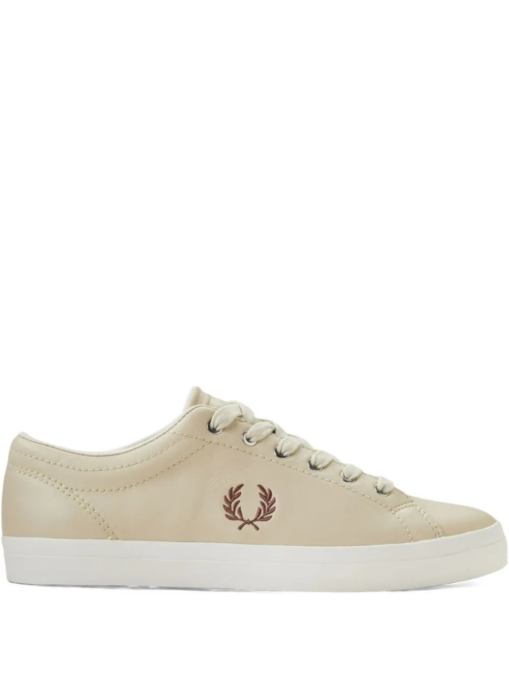 Fred Perry Logo-Embroidered Leather Sneakers