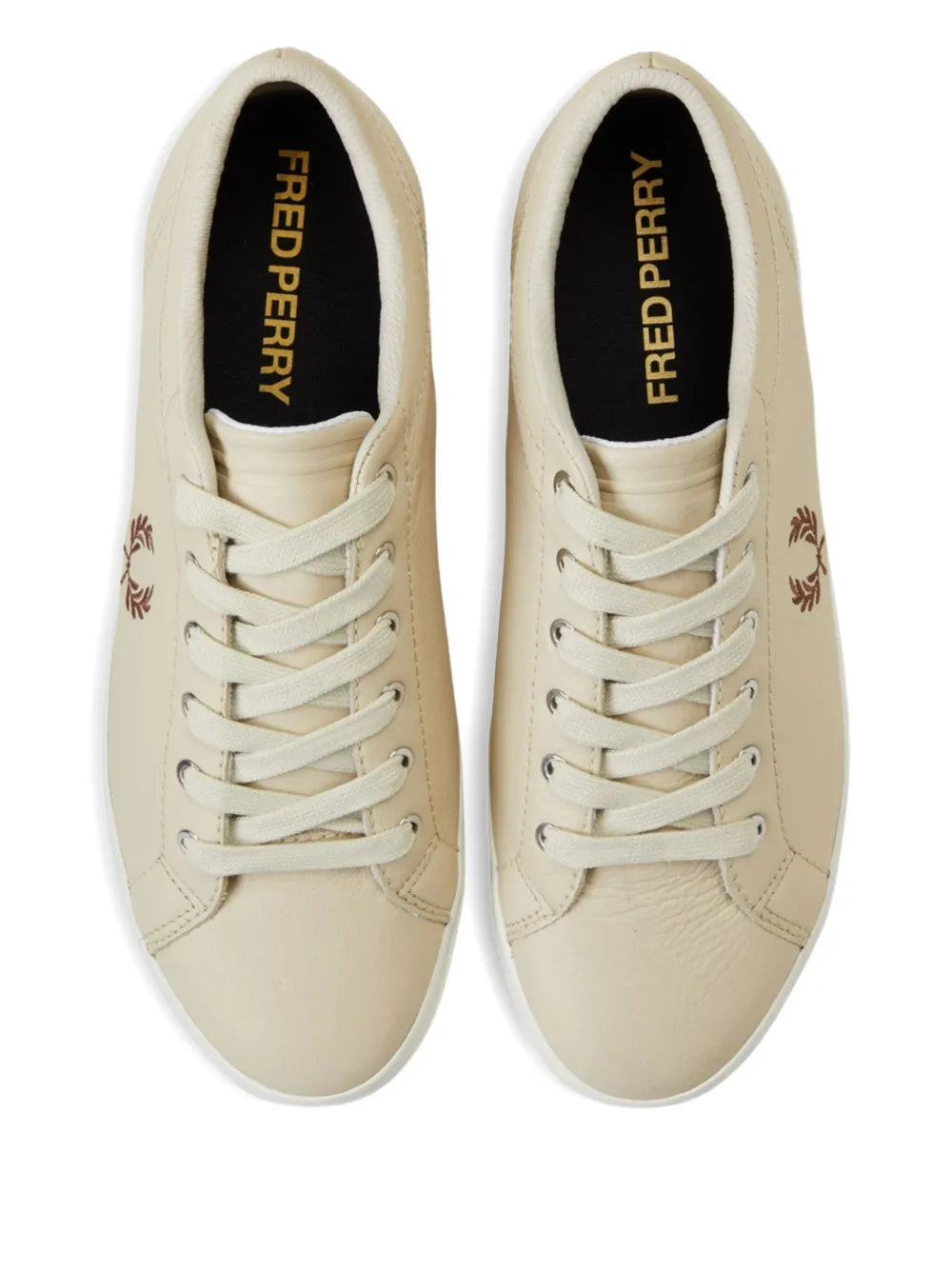 Fred Perry Logo-Embroidered Leather Sneakers