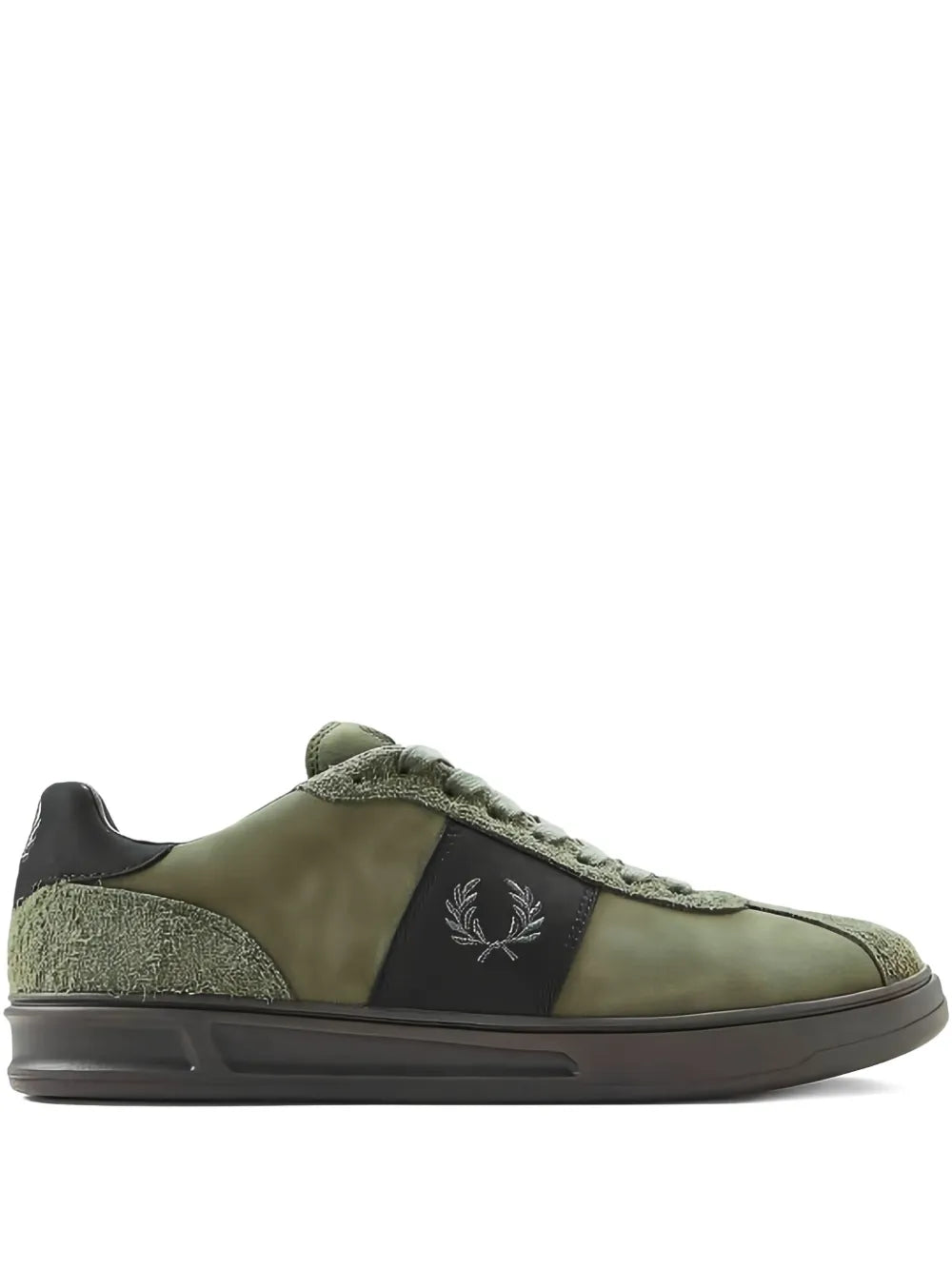 Fred Perry Logo-Embroidered Suede Sneakers