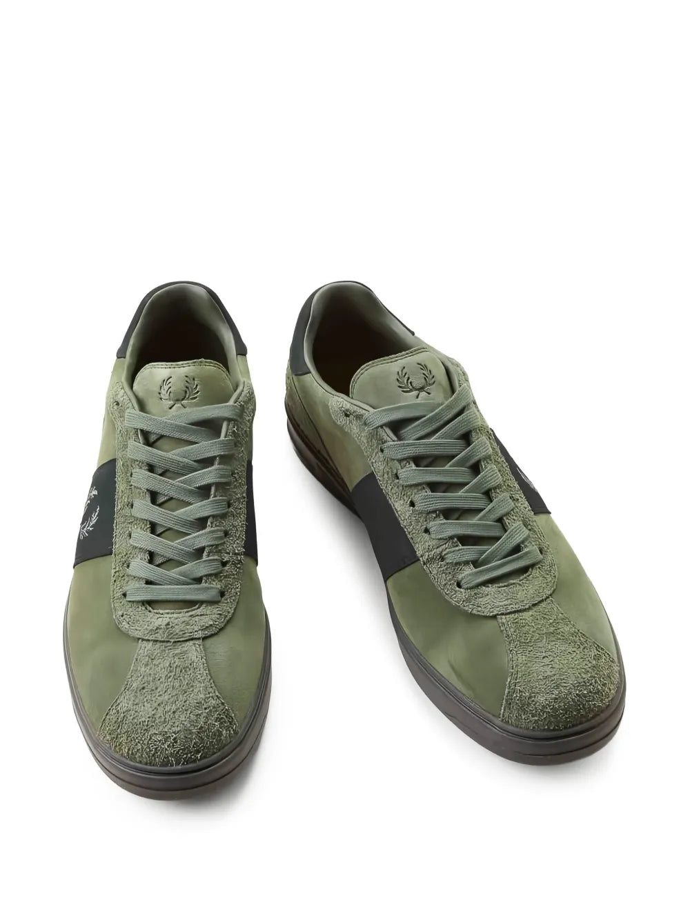 Fred Perry Logo-Embroidered Suede Sneakers
