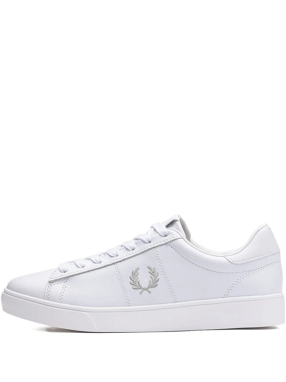 Fred Perry Logo-Embroidery Leather Sneakers