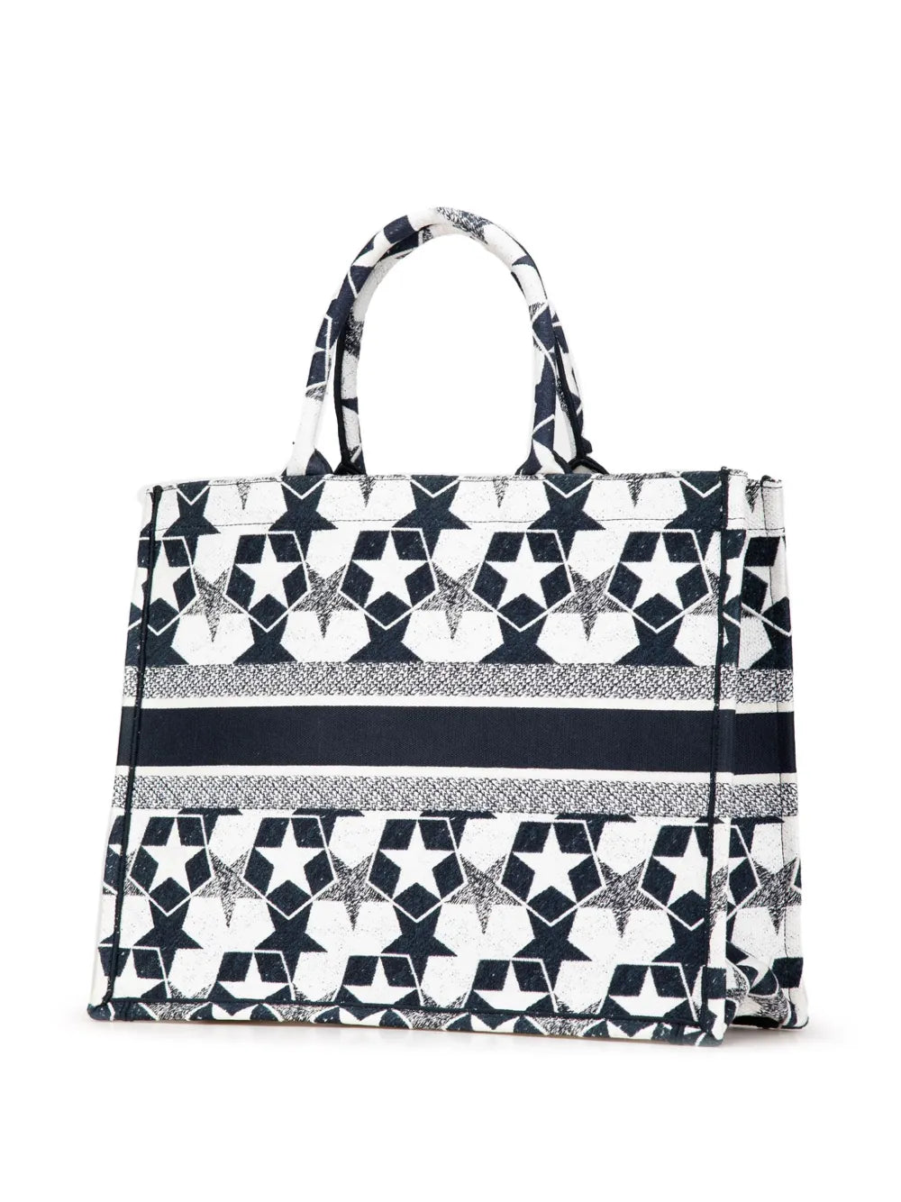 Pre-OwnedChristian Dior Pre-Owned2021 Large Canvas Embroidered Lucky Star Book tote bag