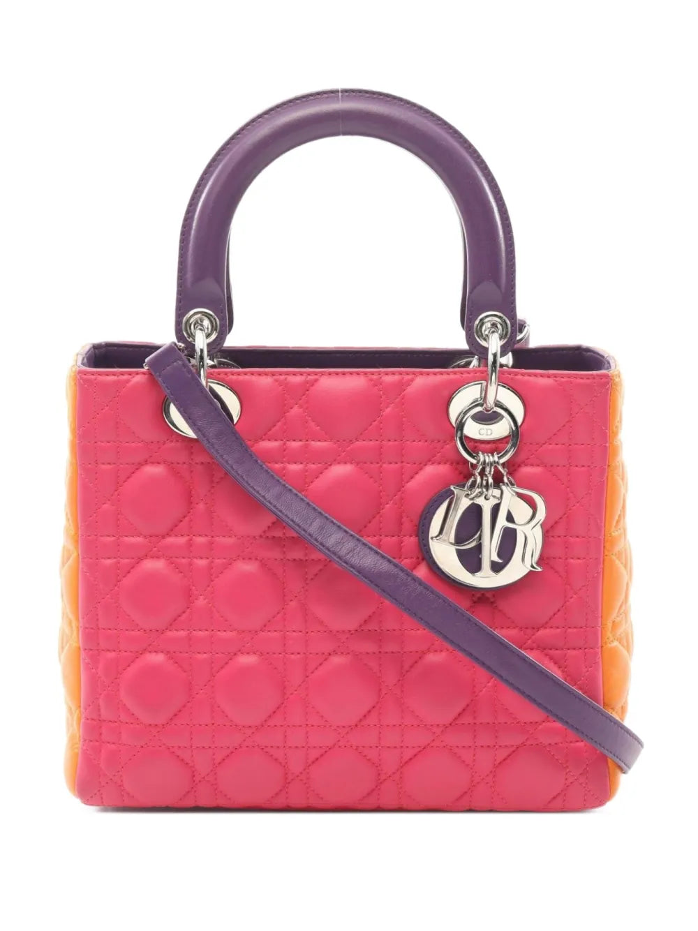 Pre-OwnedChristian Dior Pre-Owned2010s Cannage Lady Dior two-way handbag