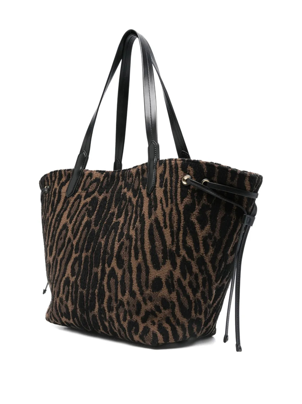 TOM FORDlarge leopard-jacquard tote bag