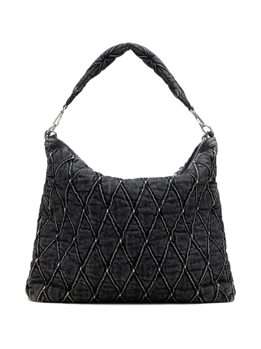 DieselCharm-D quilted chain-embellished shoulder bag