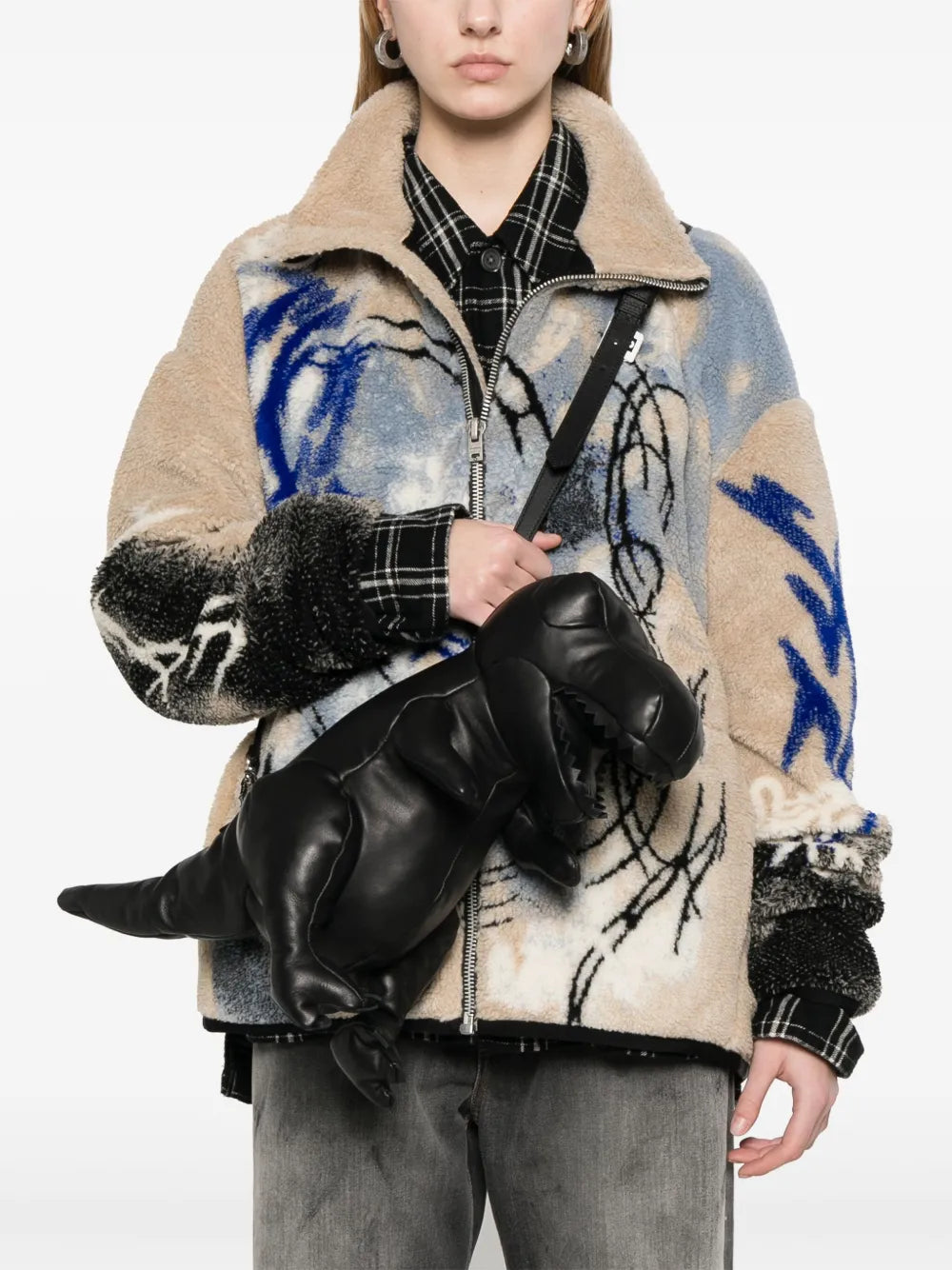 Maison MIHARA YASUHIROT-Rex shaped cross body bag