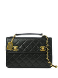 Pre-OwnedCHANEL Pre-Owned1990 Double Turn-Lock handbag