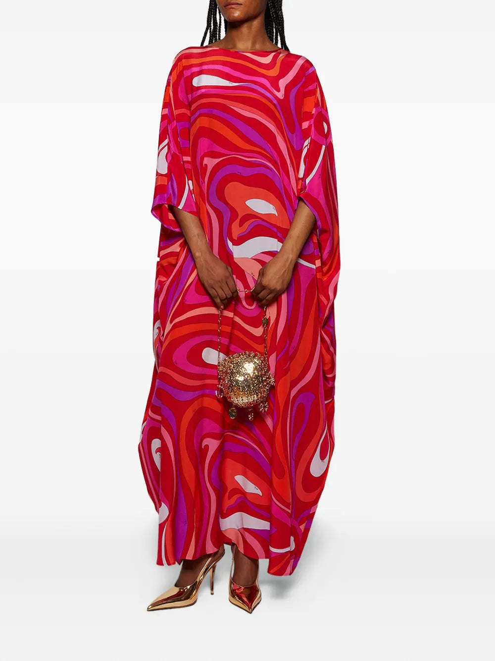 Rabannechain-embellished sphere shoulder bag