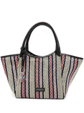 New SeasonEmporio Armanibasket-weave tote bag