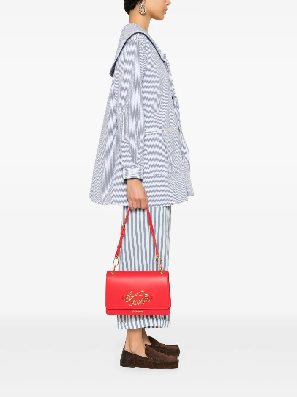 Love Moschinoappliqu?detail shoulder bag