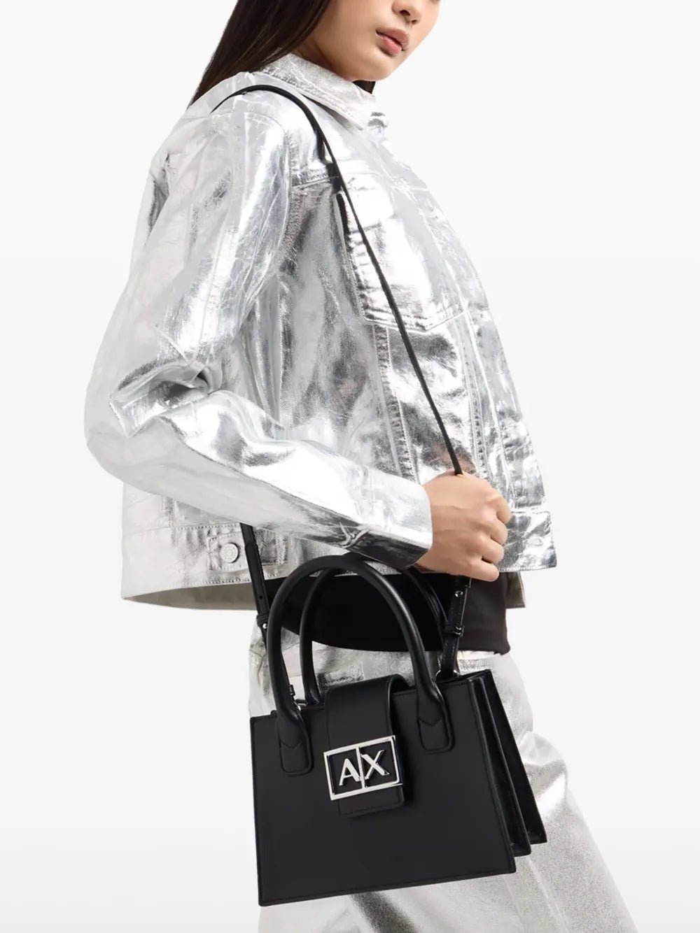 Armani Exchangelogo-appliqu?tote bag
