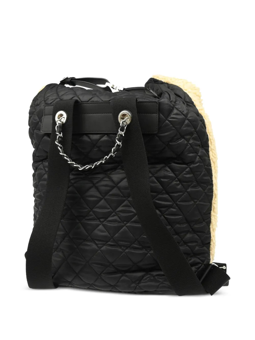 Pre-OwnedCHANEL Pre-Owned2018 shearling CC backpack