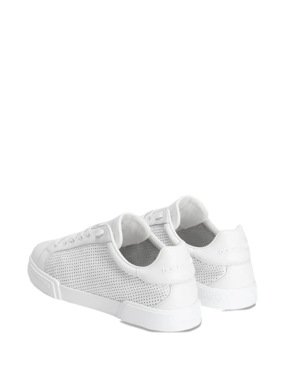 Dolce & Gabbana Portofino Perforated Low-Top Sneakers