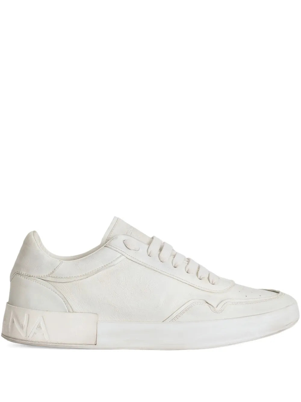 Dolce & Gabbana Portofino Leather Lace-Up Trainers