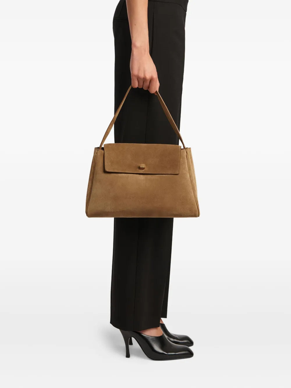 KHAITEAudrey suede tote bag