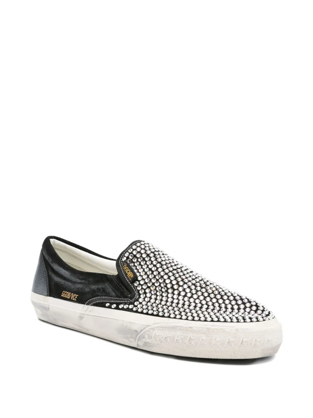 Golden Goose Vce Crystal-Embellished Slip-On Sneakers