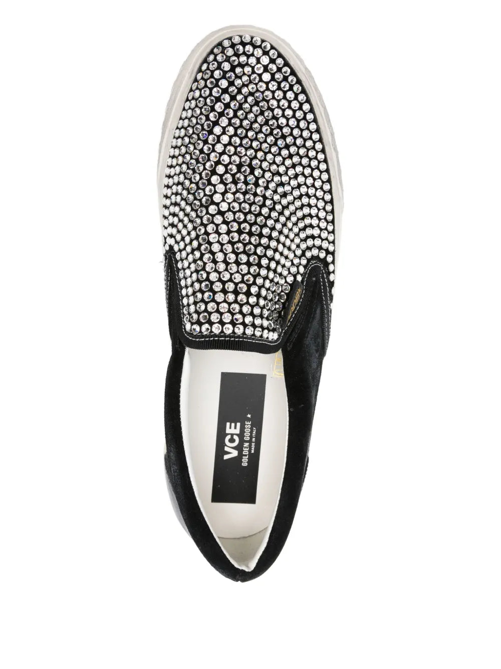 Golden Goose Vce Crystal-Embellished Slip-On Sneakers