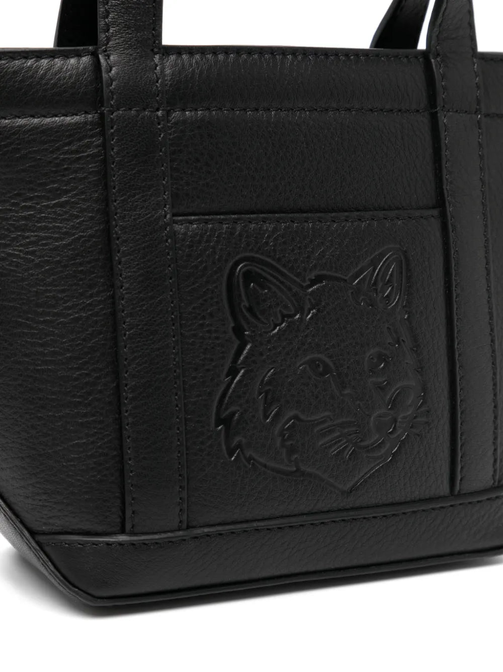 Maison Kitsunémini fox head tote bag