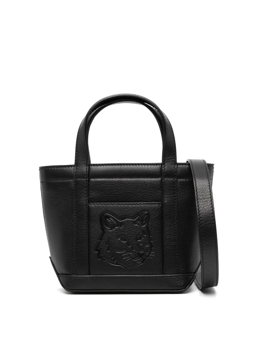 Maison Kitsunémini fox head tote bag
