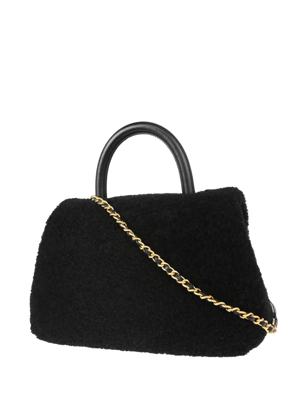 Pre-OwnedCHANEL Pre-Owned2016 CC shearling medium shoulder bag