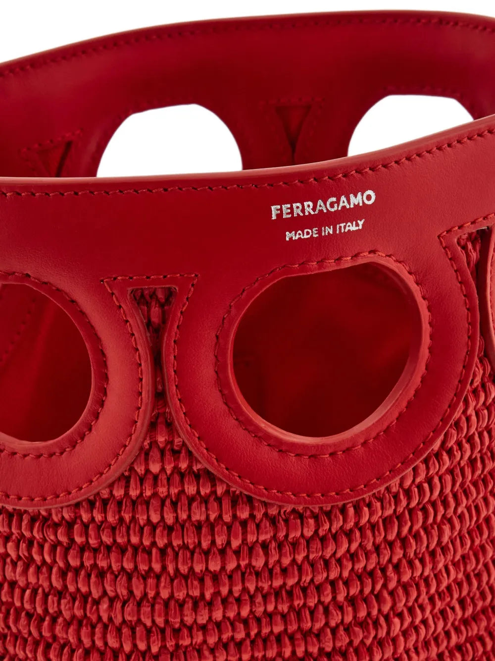 Ferragamomini Gancini bucket bag