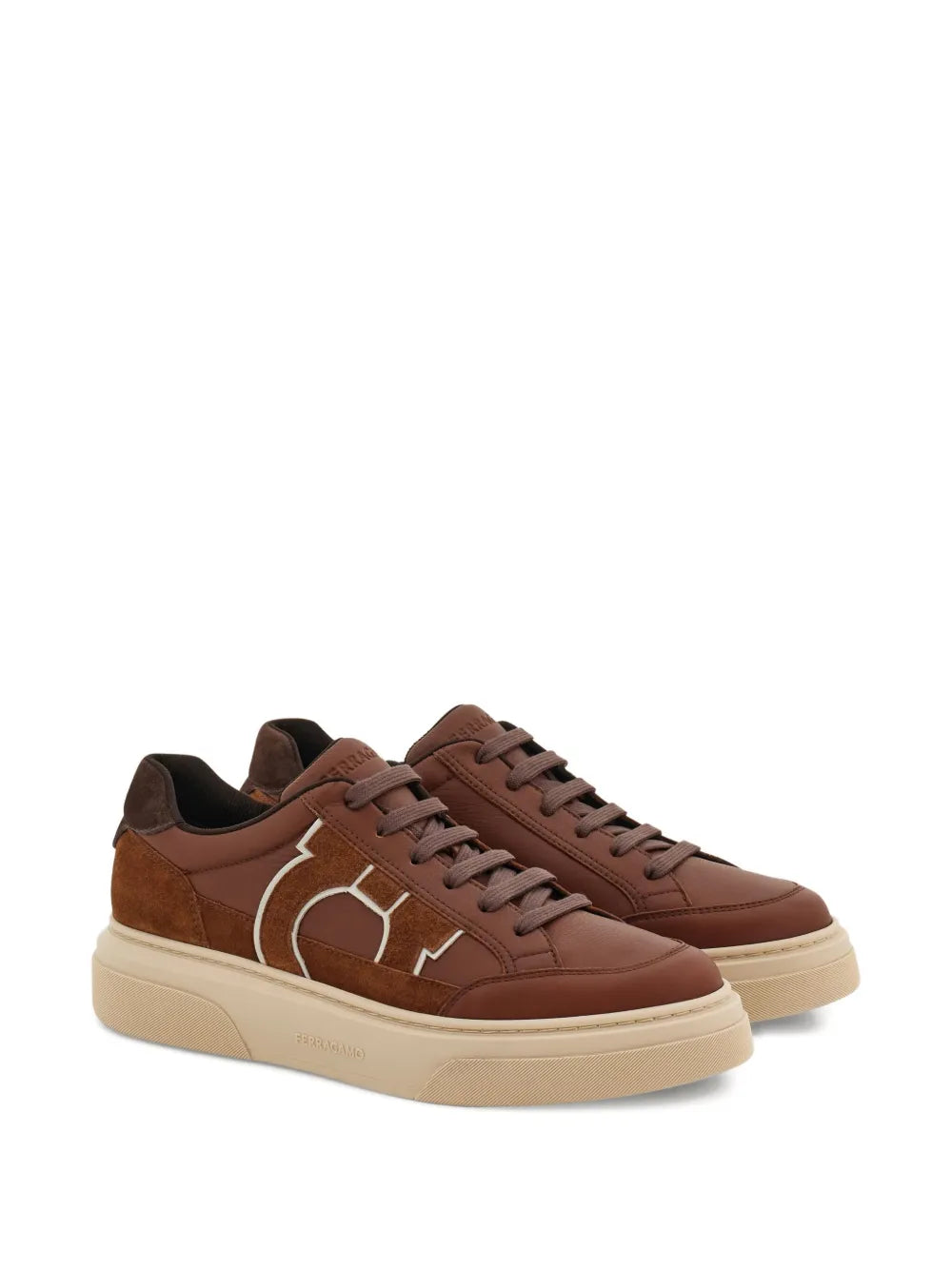 Ferragamo Suede Leather Sneakers