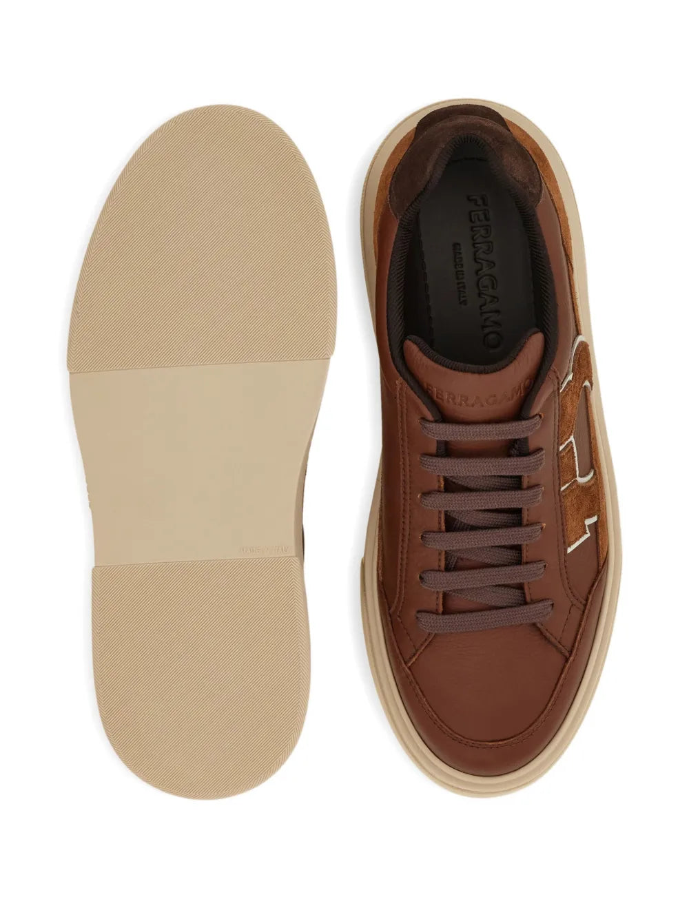 Ferragamo Suede Leather Sneakers
