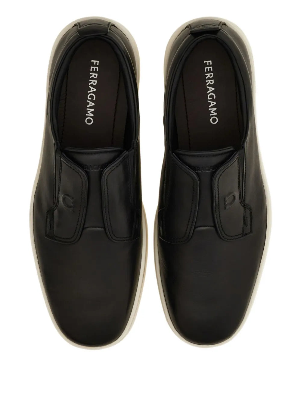 Ferragamo Slip-On Leather Sneakers