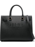 LIU JOlarge logo-embossed tote bag