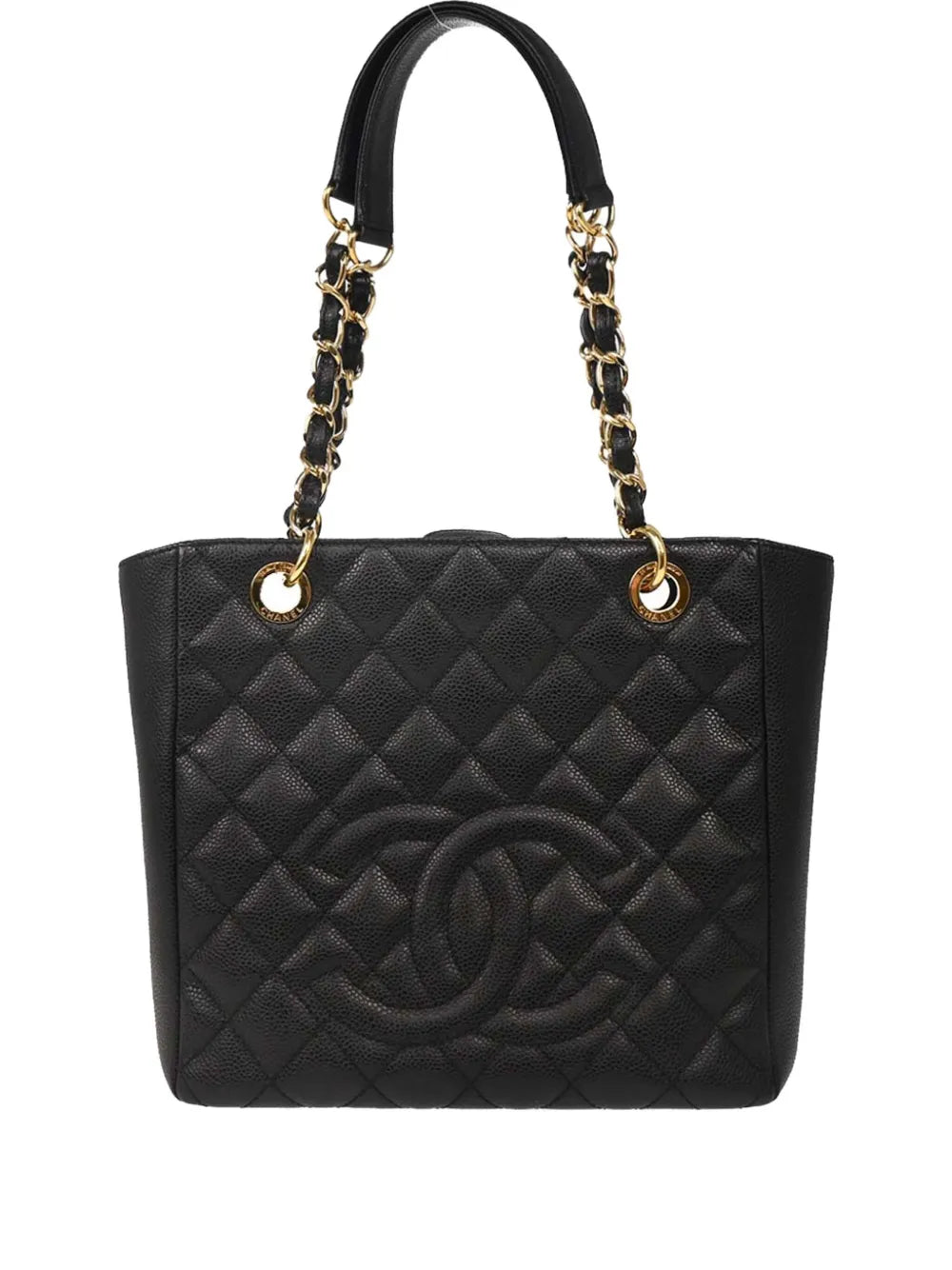 Pre-OwnedCHANEL Pre-Owned2009 CC quilted Petite tote bag