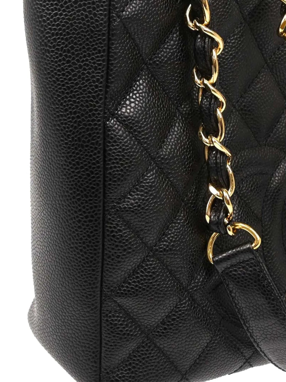 Pre-OwnedCHANEL Pre-Owned2009 CC quilted Petite tote bag