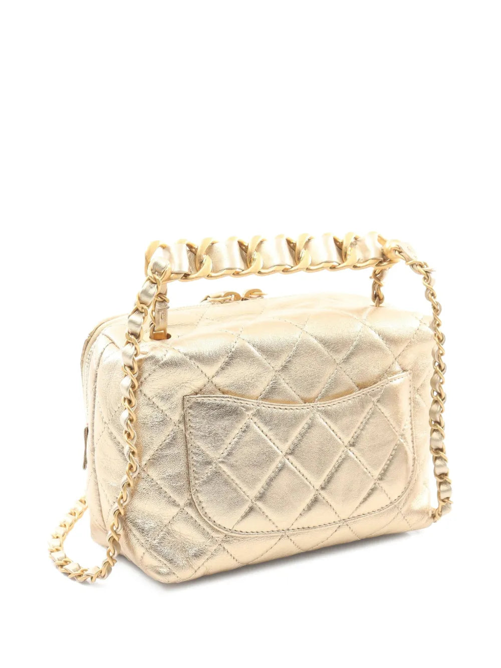 Pre-OwnedCHANEL Pre-Owned2021 metallic-effect two-way bag