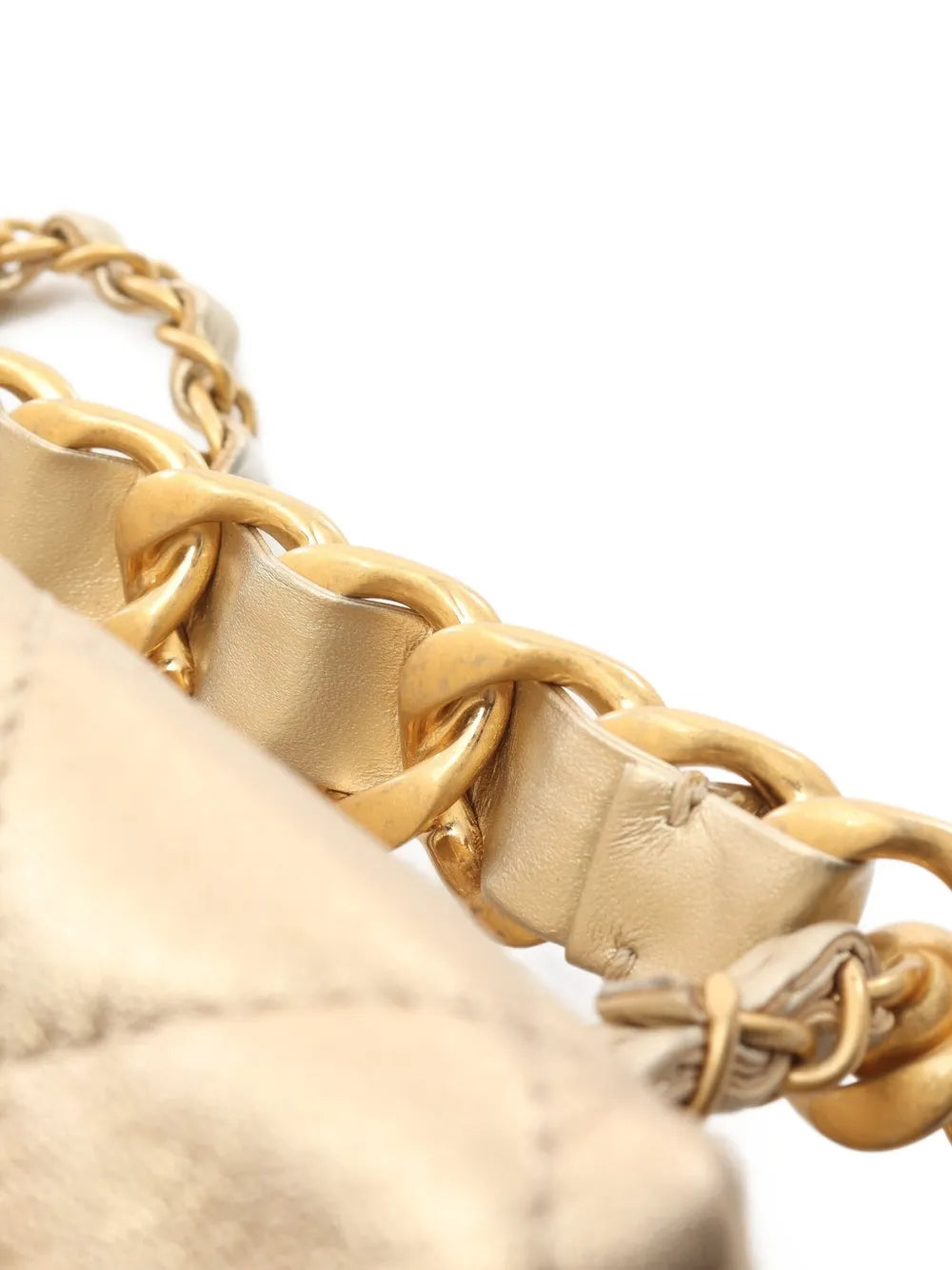 Pre-OwnedCHANEL Pre-Owned2021 metallic-effect two-way bag