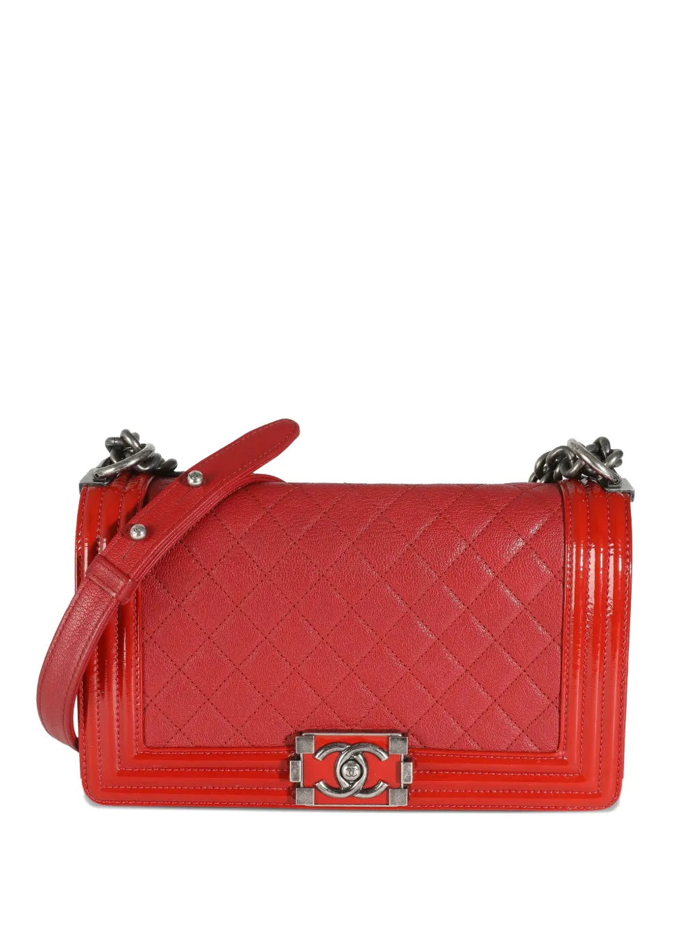 Pre-OwnedCHANEL Pre-Owned2015-2016 medium Boy Chanel shoulder bag