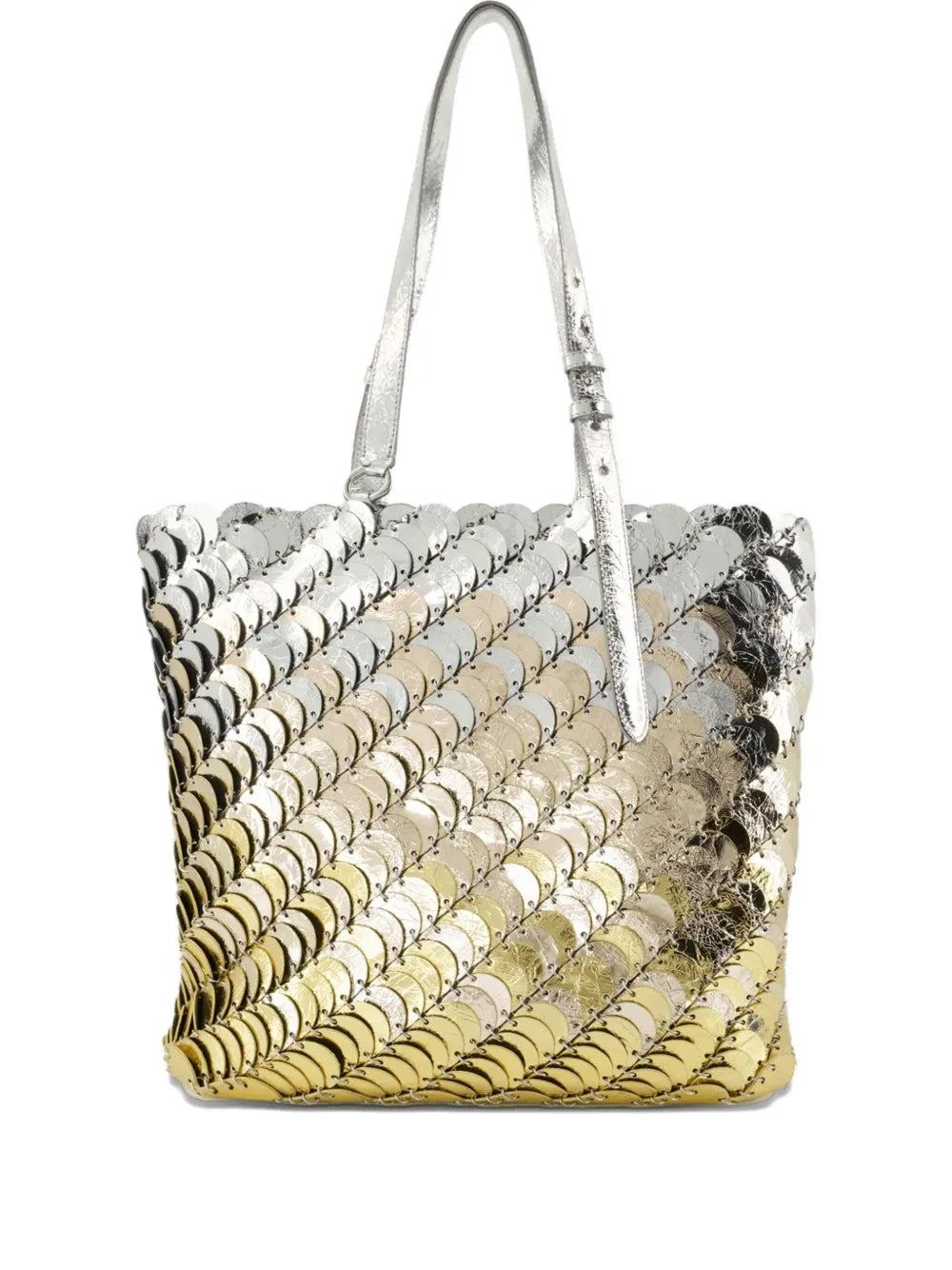Rabannemetallic chainmail tote bag