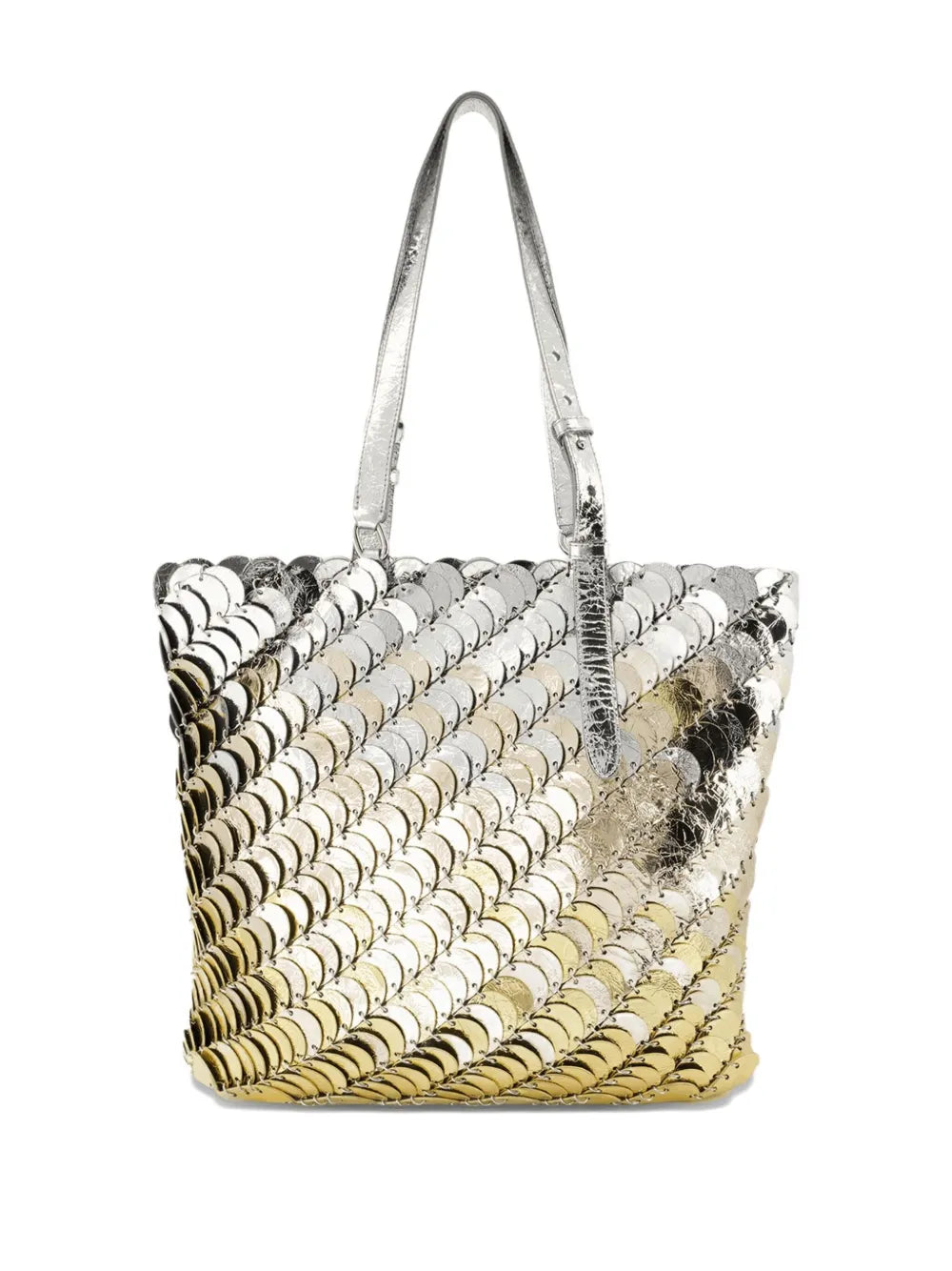 Rabannemetallic chainmail tote bag