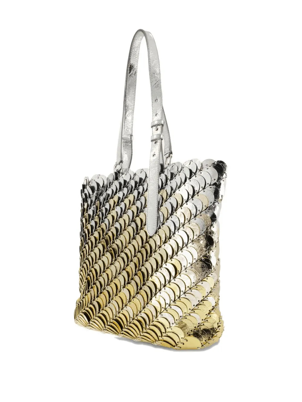 Rabannemetallic chainmail tote bag